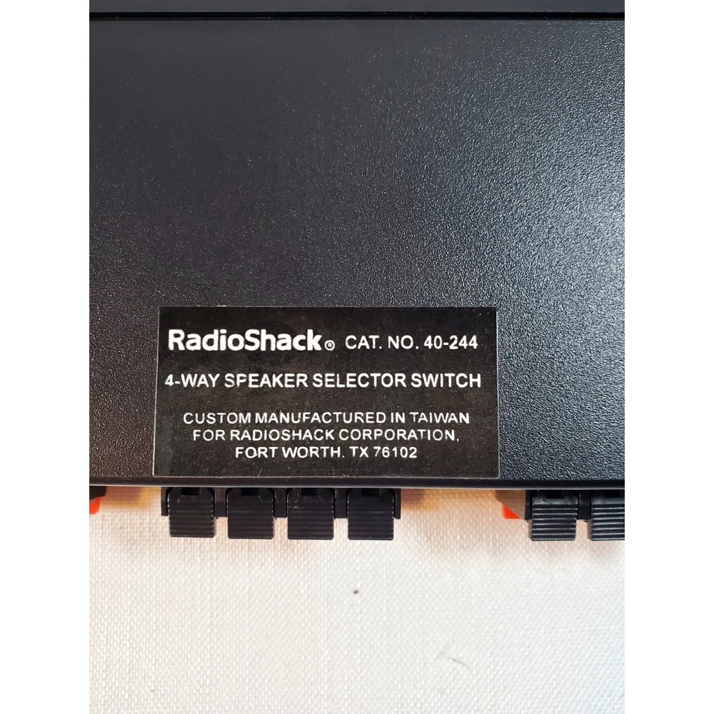 RadioShack Speaker Switch 40-244 High Power Stereo Control Center 4 Way Selector